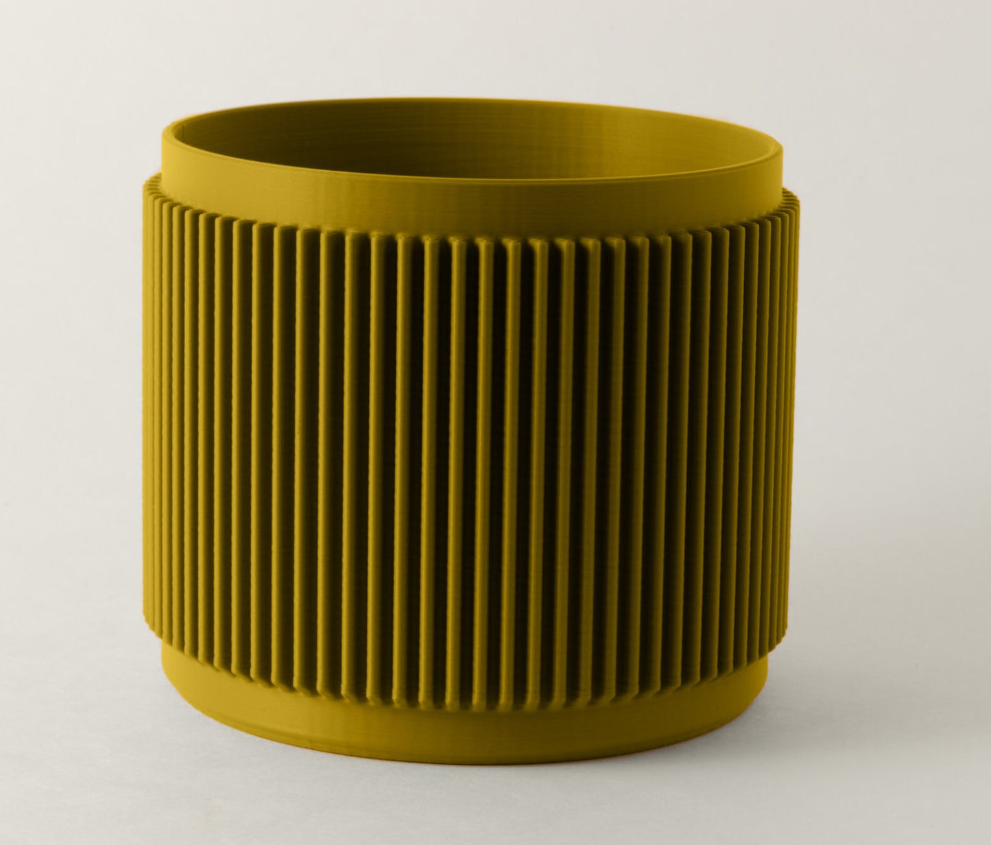 Fluted Flowerpot - Acid Green