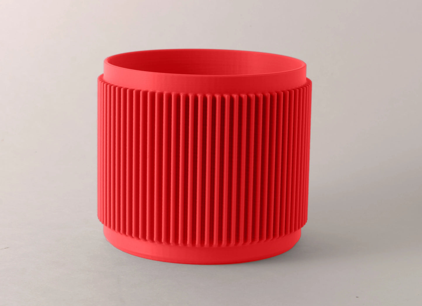 Fluted Flowerpot - Watermelon
