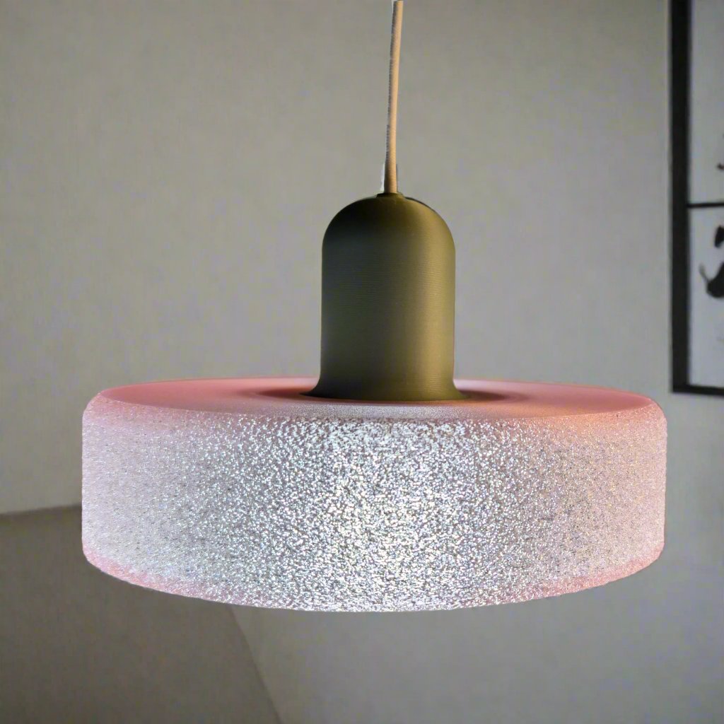 Translucent Pink Champagne. Picture taken in low light.