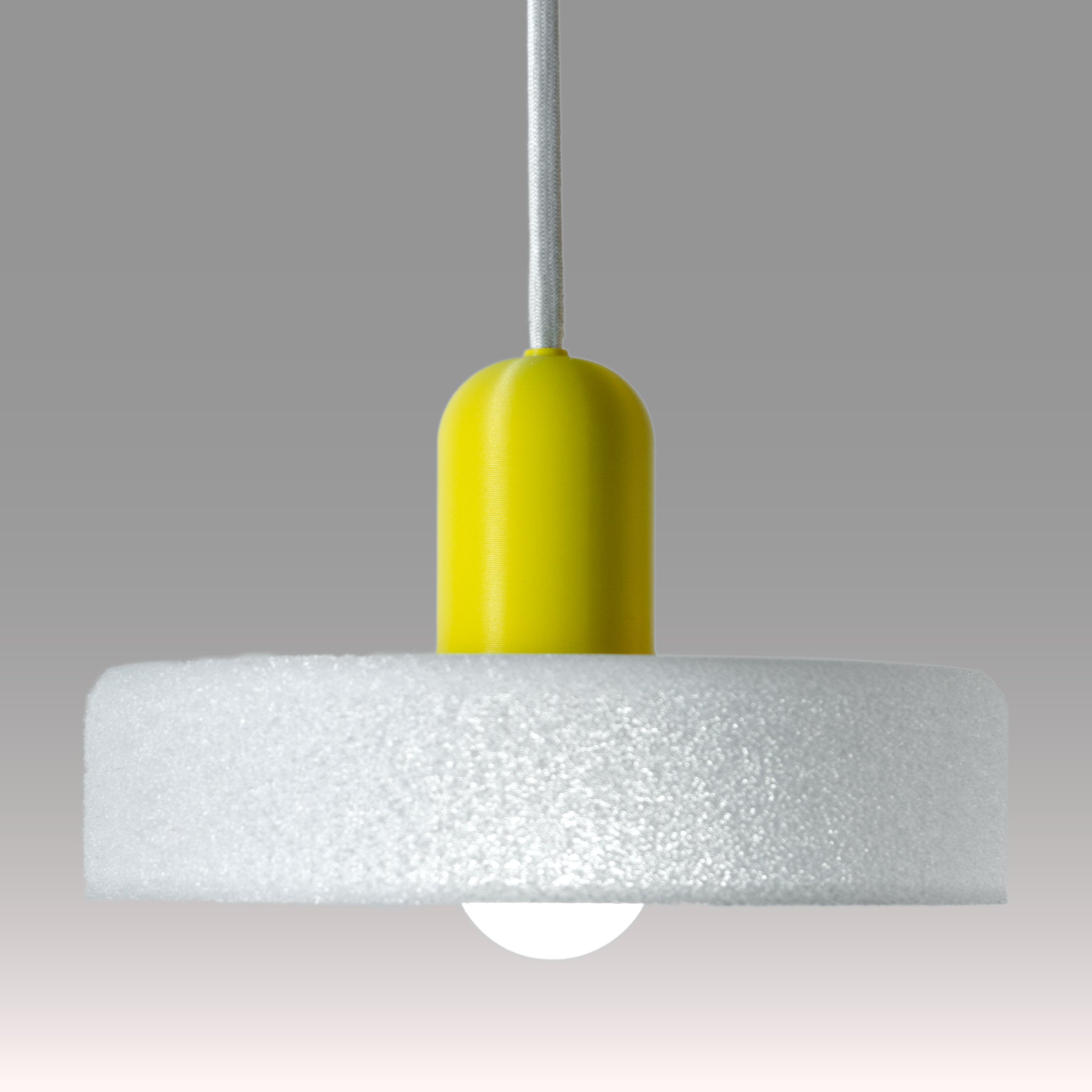 Saucer Pendant in Crystal