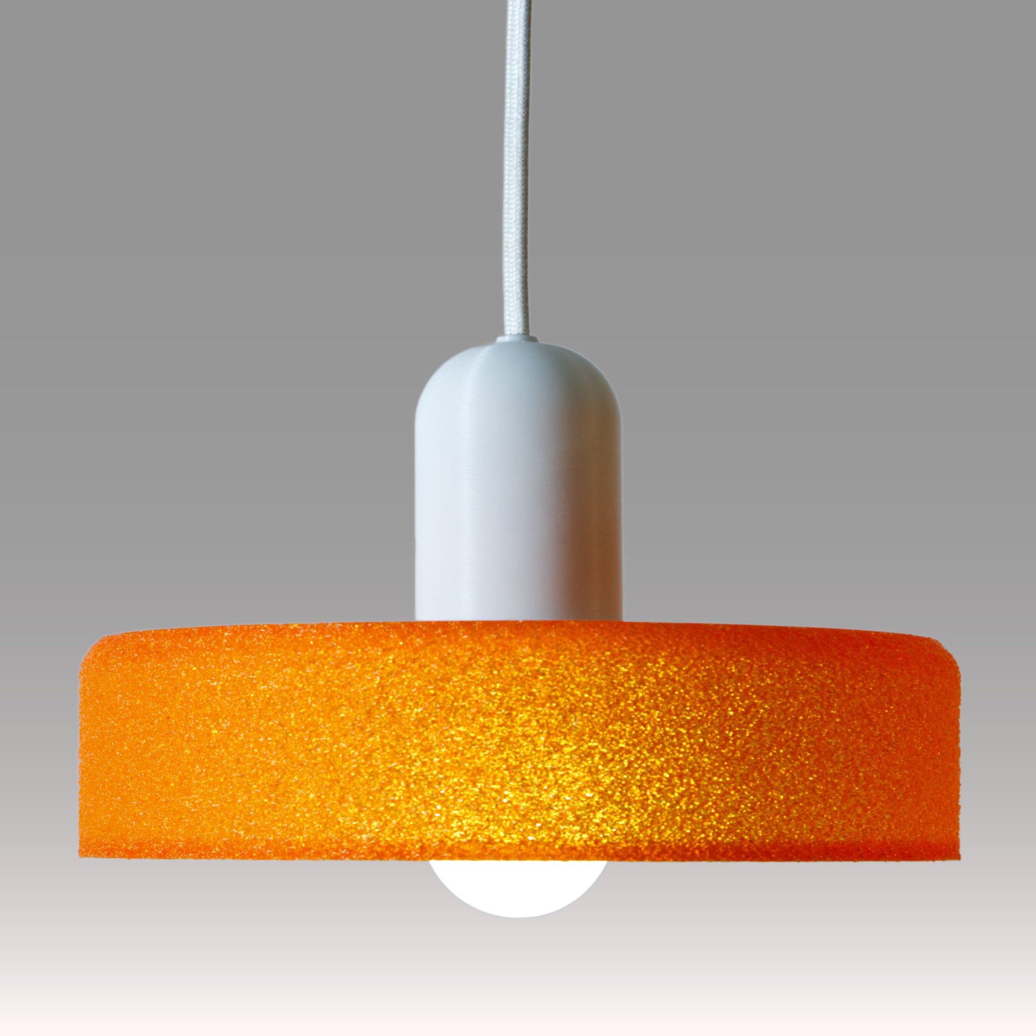 Saucer Pendant in Orange Crush