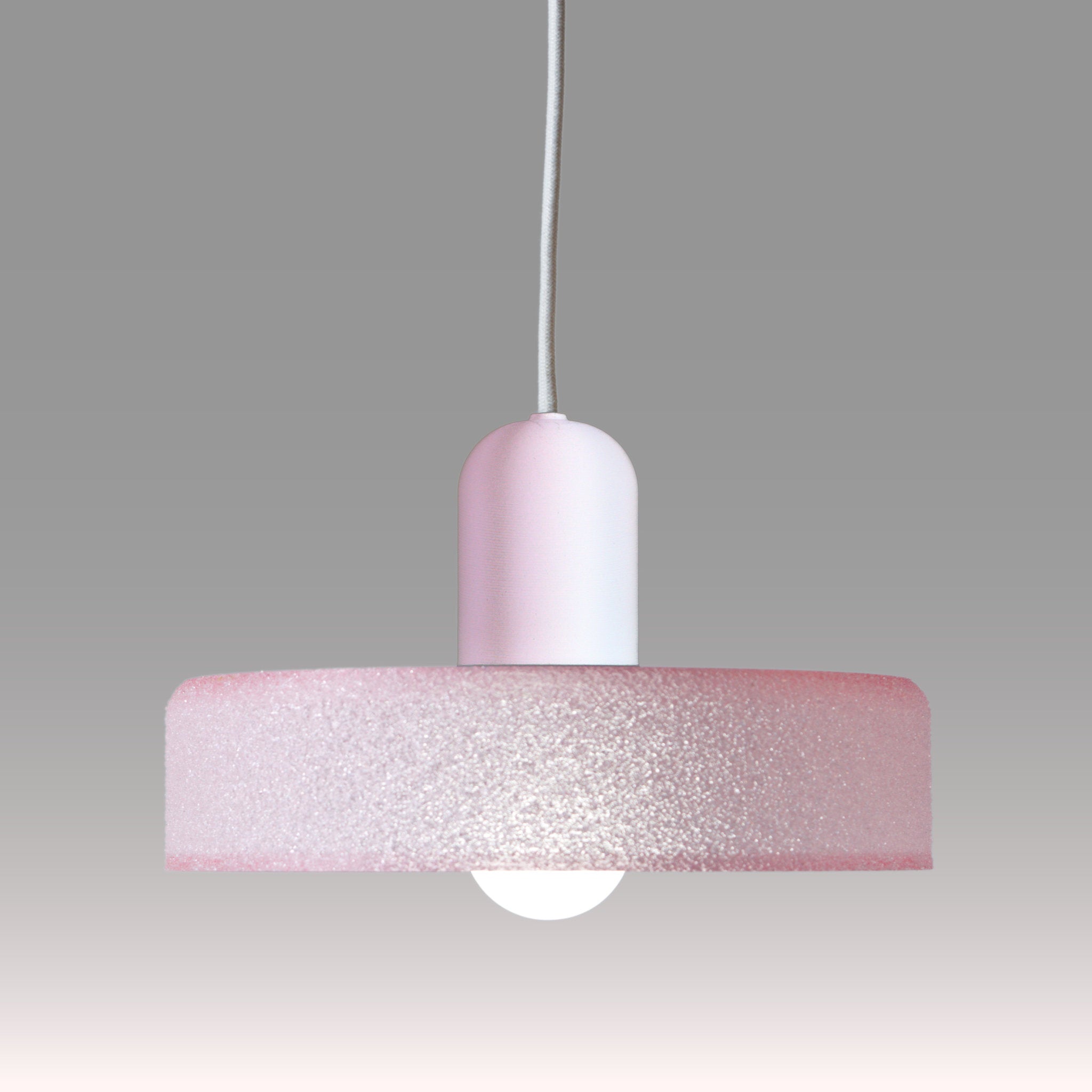 Saucer Pendant in Candy Floss Pink